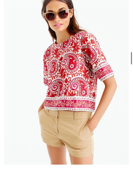 J. Crew Tops - SZ Blockprints J Crew top